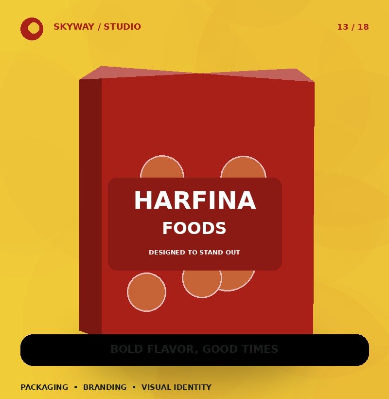Harfina Foods — Shelf Ready Packaging