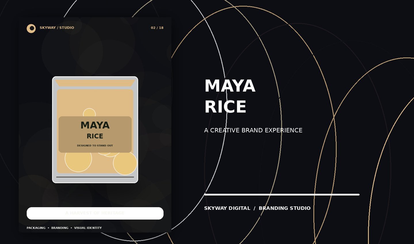 Maya Rice — Premium Pack Design