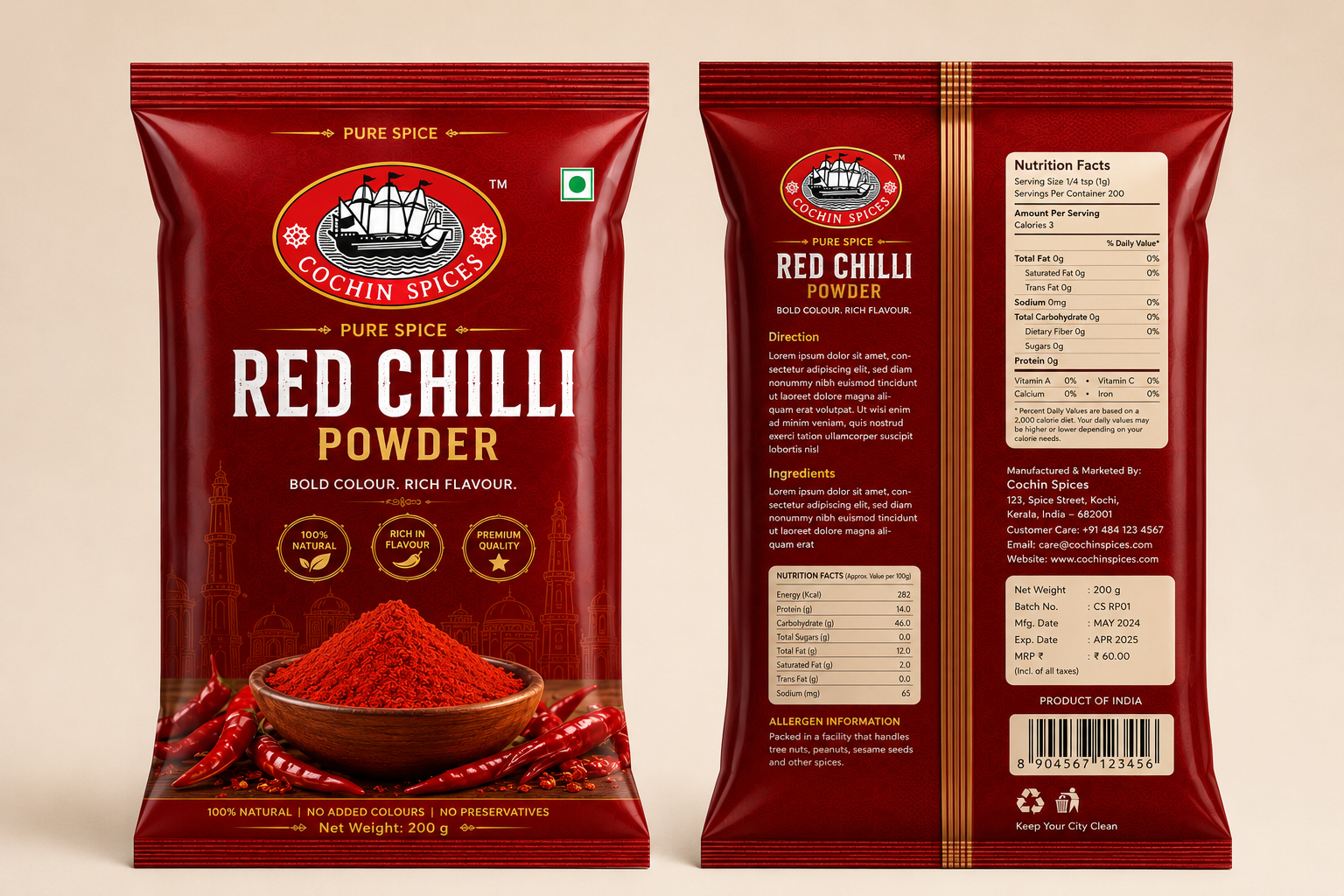 Red Chilli — Premium Pack Design